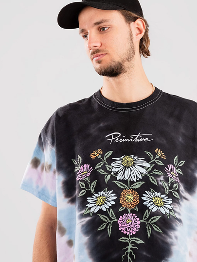 Primitive Mini Nuevo Floral Washed T-Shirt tiedye
