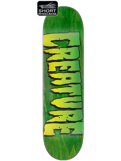 Creature Logo Stumps 8.5" Skateboard Deck vihreä