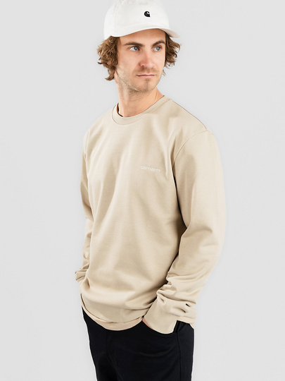 Carhartt WIP Script Embroidery Sweater ruskea