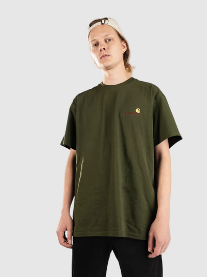 Carhartt WIP American Script T-paita vihreä