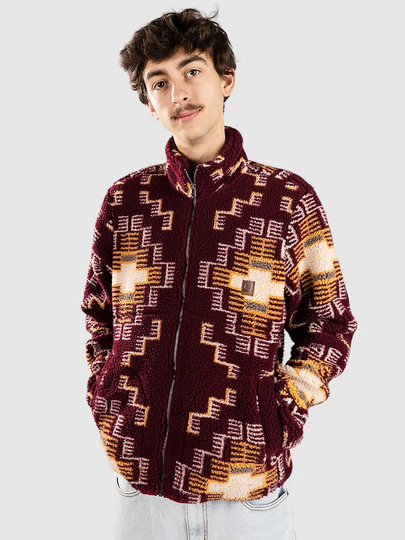 Brixton 25Arctic Mock Neck Fleece Fleecetakki kuviotu