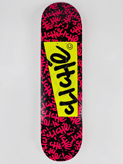 Cliché Paper 8.0" Skateboard Deck pinkki