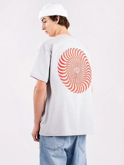 Spitfire Classic Swirl Overlay T-Shirt harmaa