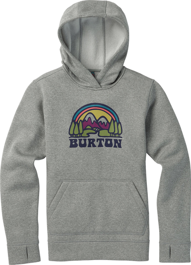 Burton Girls Oak Pullover Hoodie Huppari, Monument Heather S