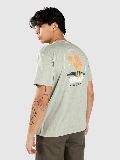 Vissla Tres Palmas Comp Lite Eco Drirelease T-paita vihreä