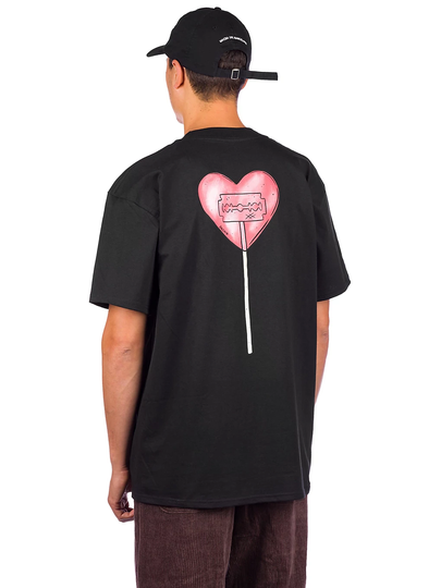 Salem7 Love Sucks T-Shirt musta