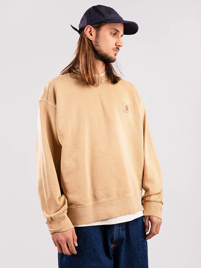 Carhartt WIP Nelson Sweater ruskea
