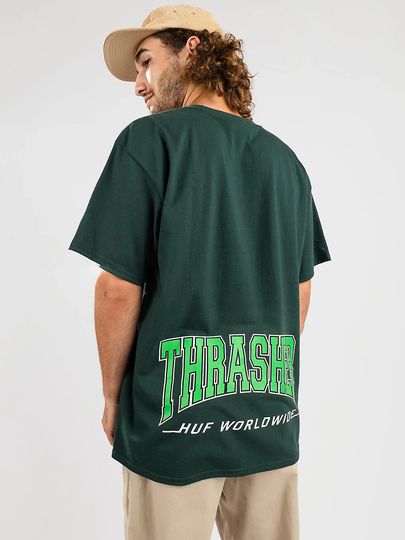 HUF X Thrasher High Point T-Shirt vihreä