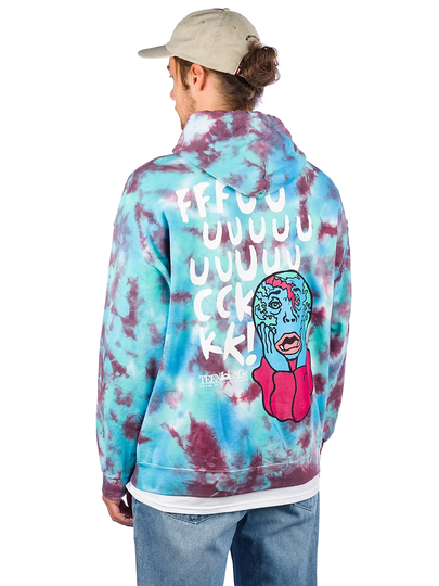 Teenage Scream Hoodie tiedye