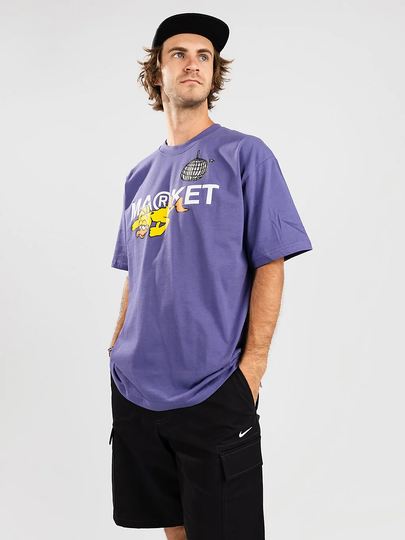 Market Drunk Disco Duck T-Shirt violet