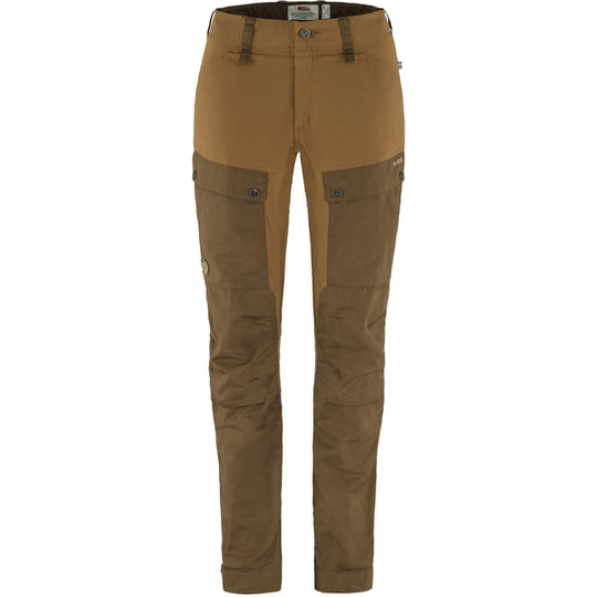 Fjällräven Keb Trousers Curved W Short - Timber Brown-chestnut - Naiset - 32