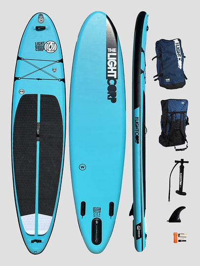 Light ISUP The Blue Series Freeride Wide 12'4 SUP-Lauta kuviotu