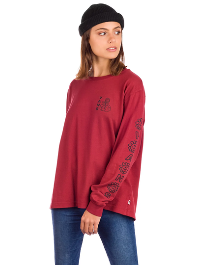 Vans Flo Rez Wash Long Sleeve T-Shirt punainen