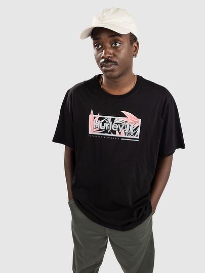 Hurley Everyday Flower Box T-Shirt musta