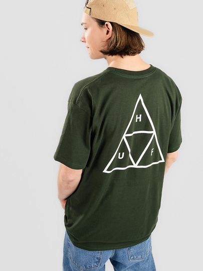 HUF Essentials TT T-Shirt vihreä