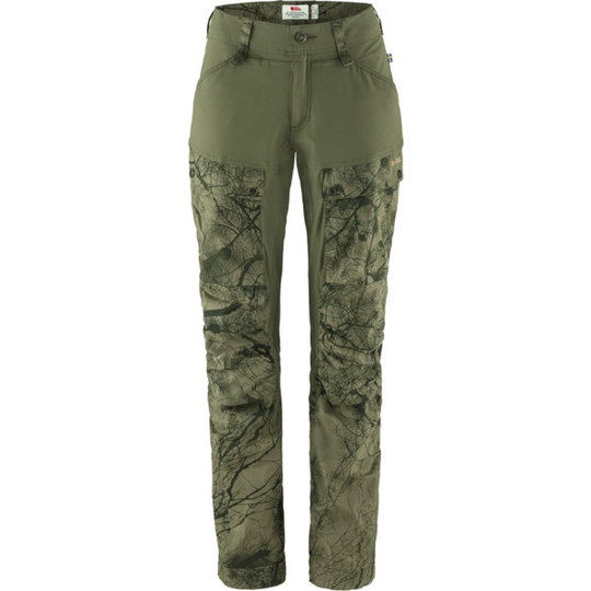 Fjällräven Keb Trousers W Reg - Green Camo-laurel Green - Naiset - 34