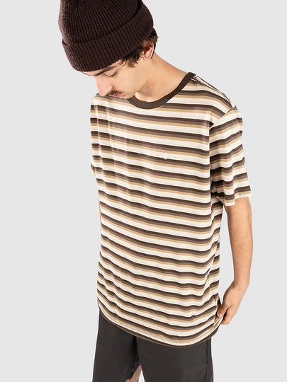 Volcom Level Stone Crew T-paita ruskea