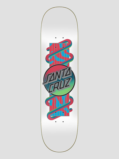 Santa Cruz Electric Lava Dot VX 8.0" Skateboard Deck valkoinen