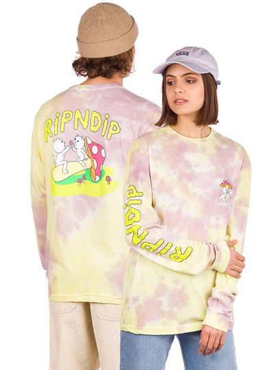 RIPNDIP Sharing Is Caring Long Sleeve T-Shirt tiedye