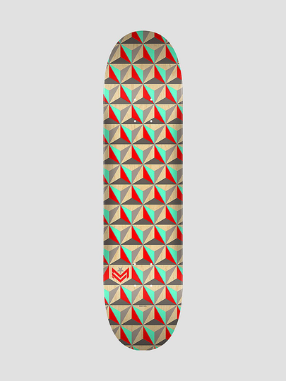 Mini Logo Patterns Tri ML191 K16 7.5" Skateboard Deck kuviotu