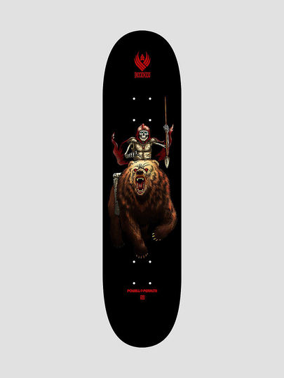 Powell Peralta Flight Pro 248 Scott Decenzo War Bear 8.25" Skateboard Deck musta
