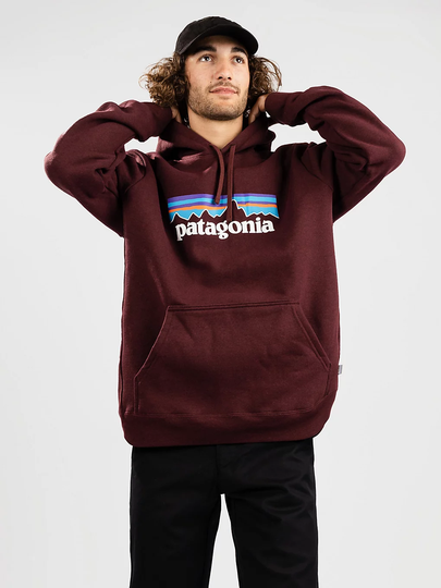 Patagonia P-6 Logo Uprisal Hoodie punainen