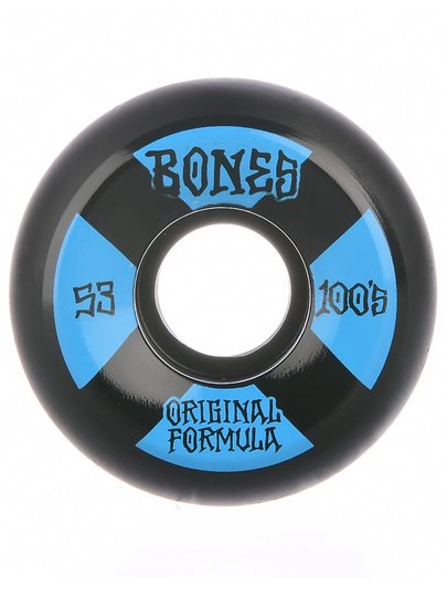 Bones Wheels 100's OG #4 V5 Sidecut 100A 53mm Wheels musta