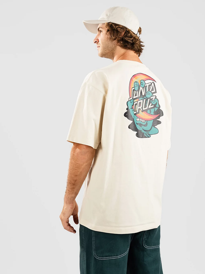Santa Cruz Screaming Delta Moon T-Shirt valkoinen