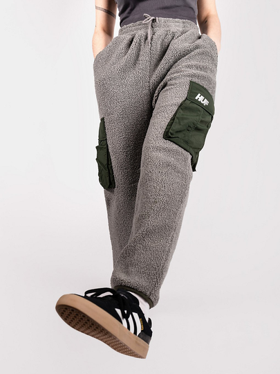 HUF Fort Point Sherpa Jogging Pants harmaa
