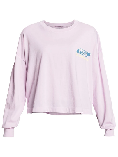 Quiksilver Return To The Moon Crop Long Sleeve T-Shirt violet