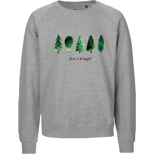 Metsä/Skogen Kids Sweatshirt Born To Be Hugged - Sport Grey - Lapset - 92/98