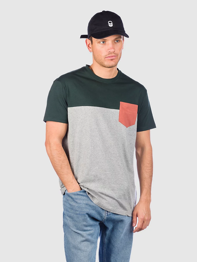 Iriedaily Block Pocket T-paita harmaa