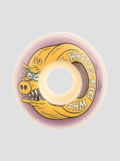 Pig Wheels Hog Wild 101A 53mm Wheels valkoinen