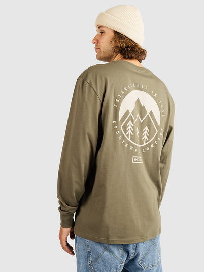 Columbia Cades Cove Graphic Long Sleeve T-Shirt vihreä