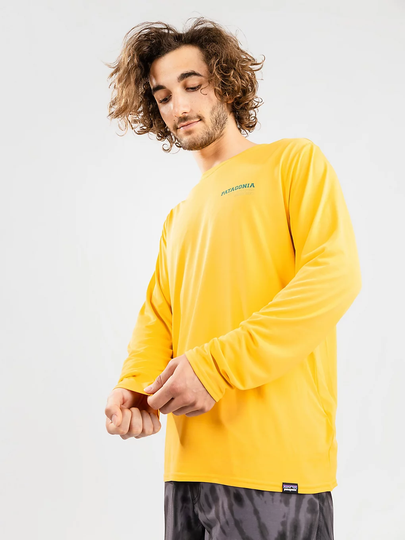 Patagonia Cap Cool Daily Graphic Longsleeve Lycra keltainen