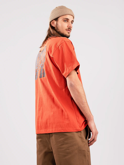 Pass Port Flat Tyre T-Shirt oranssi