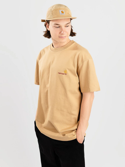Carhartt WIP American Script T-Shirt ruskea