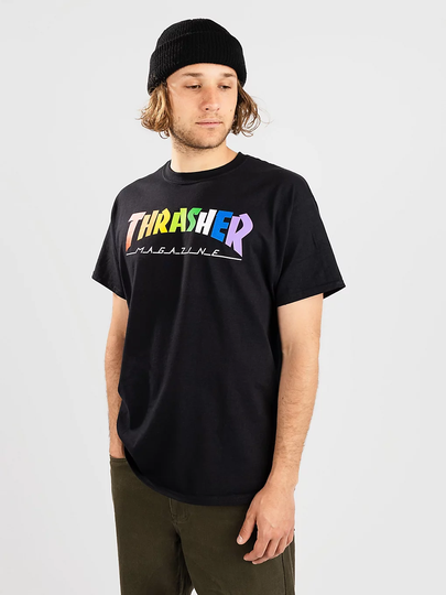 Thrasher Rainbow Mag T-Shirt musta