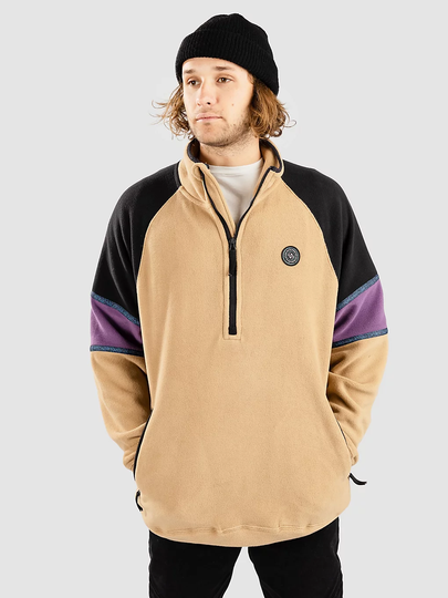 Quiksilver Powder Chaser Fleece Sweater ruskea