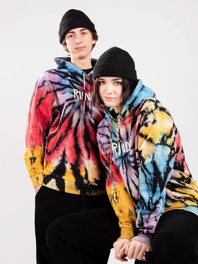 RIPNDIP Rubber Logo Hoodie tiedye