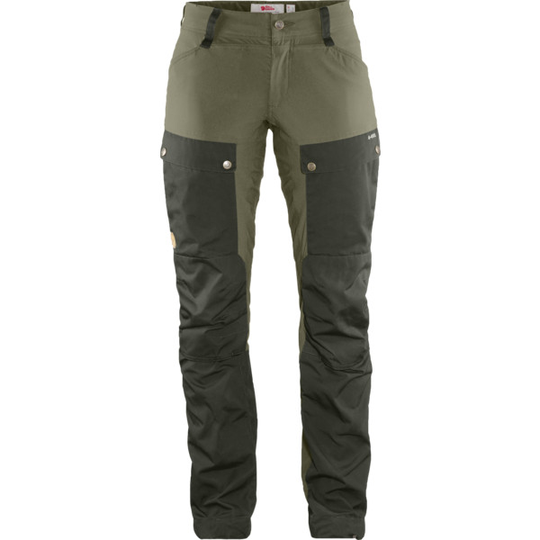 Fjällräven Keb Trousers Curved W Short - Deep Forest-laurel Green - Naiset - 32