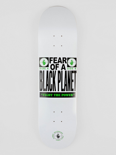 Element X Public Enemy Fear 8.5" Skateboard Deck valkoinen