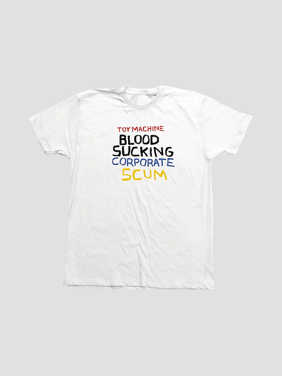 Toy Machine Bloodsucking Scum T-Shirt valkoinen