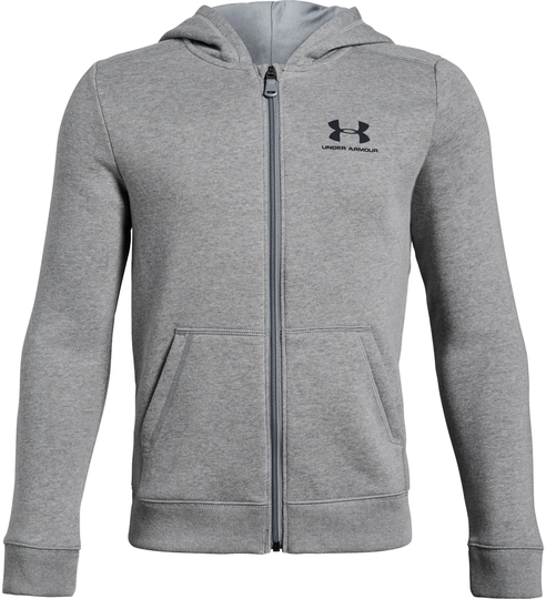 Under Armour EU Cotton Fleece Full Zip Huppari, Steel XS