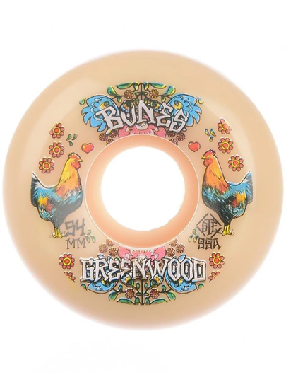 Bones Wheels STF Greenwood Decoupe 99A V5 Sidect 54mm Wheels valkoinen