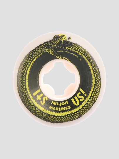 OJ Wheels Martinez Its Us Elite Hardline 101A 56mm Wheels valkoinen