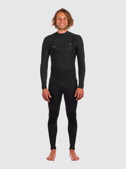 O'Neill Hyperfreak 3/2+ Chest Zip Full Märkäpuku musta
