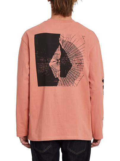 Volcom Spiderstone Loose-Fit Long Sleeve T-Shirt ruskea