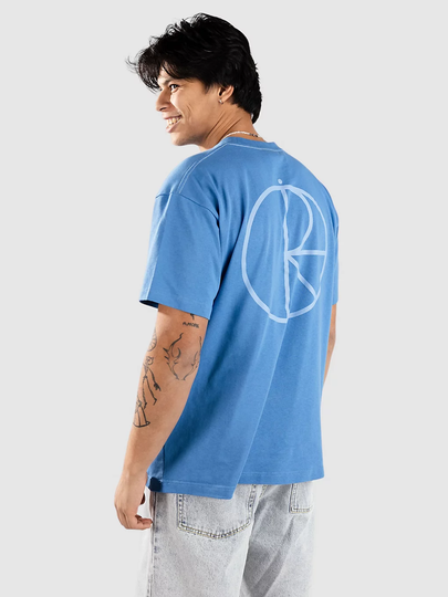 Polar Skate Contrast - Stroke Logo T-paita sininen