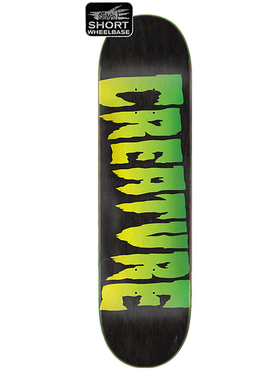 Creature Logo Stumps 9.0" Skateboard Deck musta